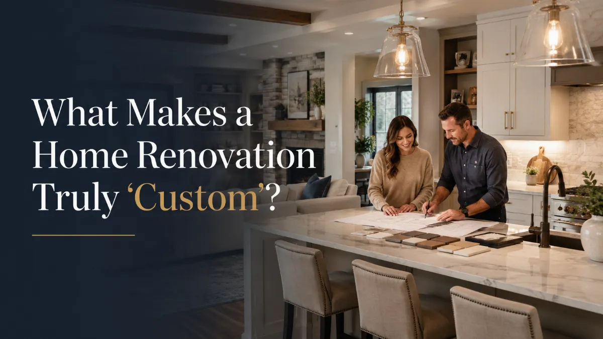 What Makes a Home Renovation Truly Custom? A Northern Virginia Homeowner's Guide