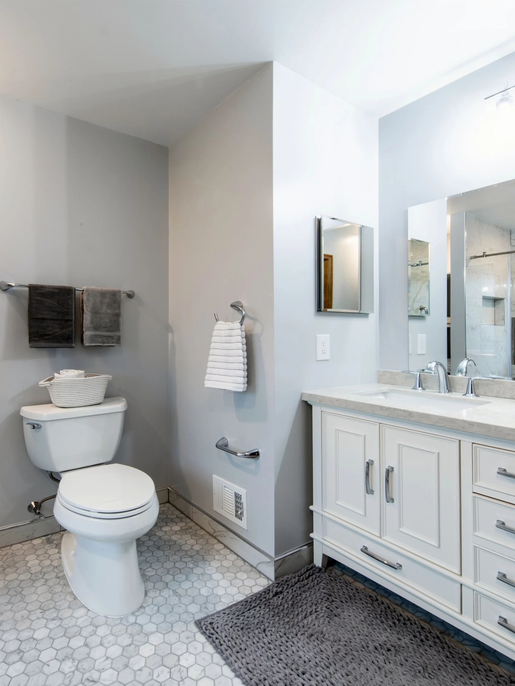 After bathroom remodel