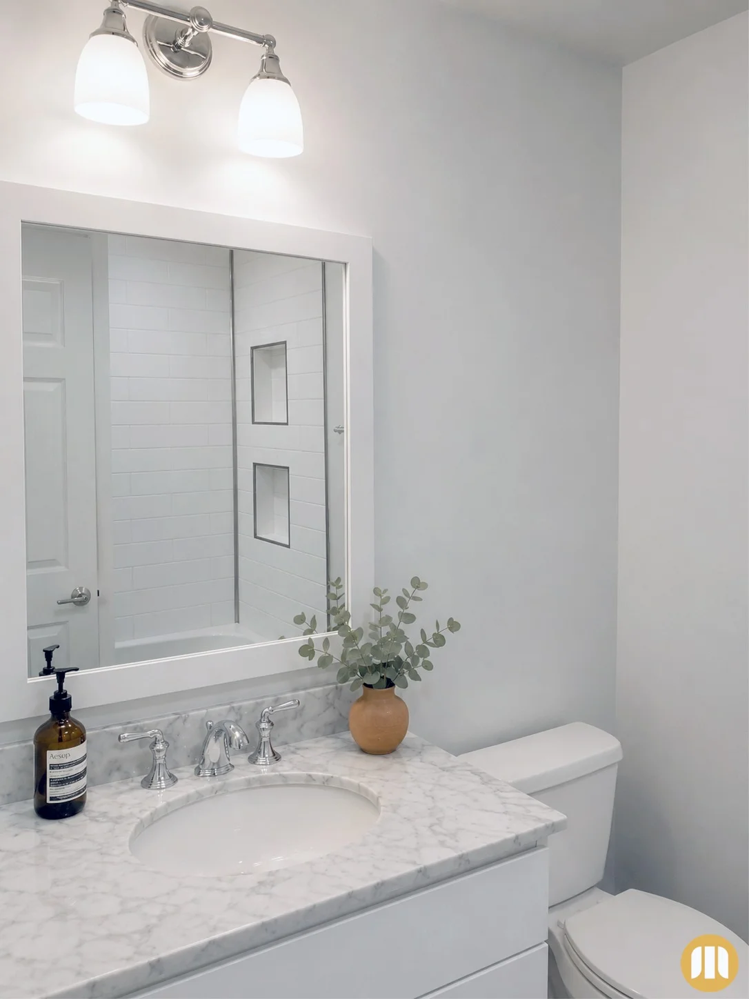 After bathroom remodel