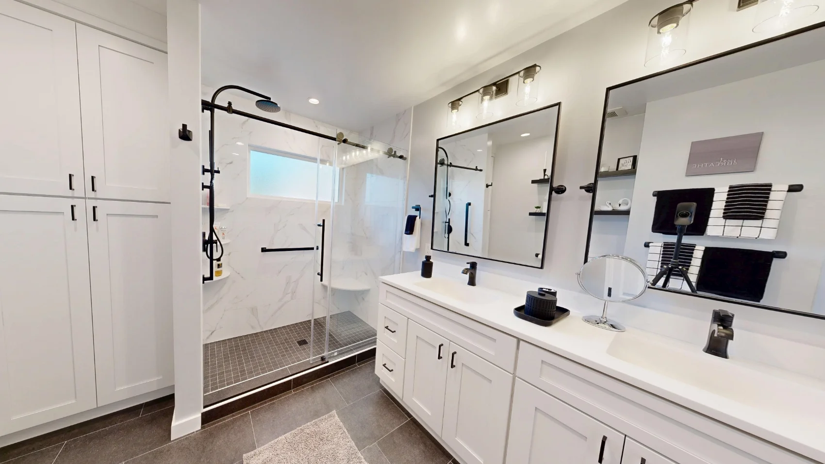 After bathroom remodel