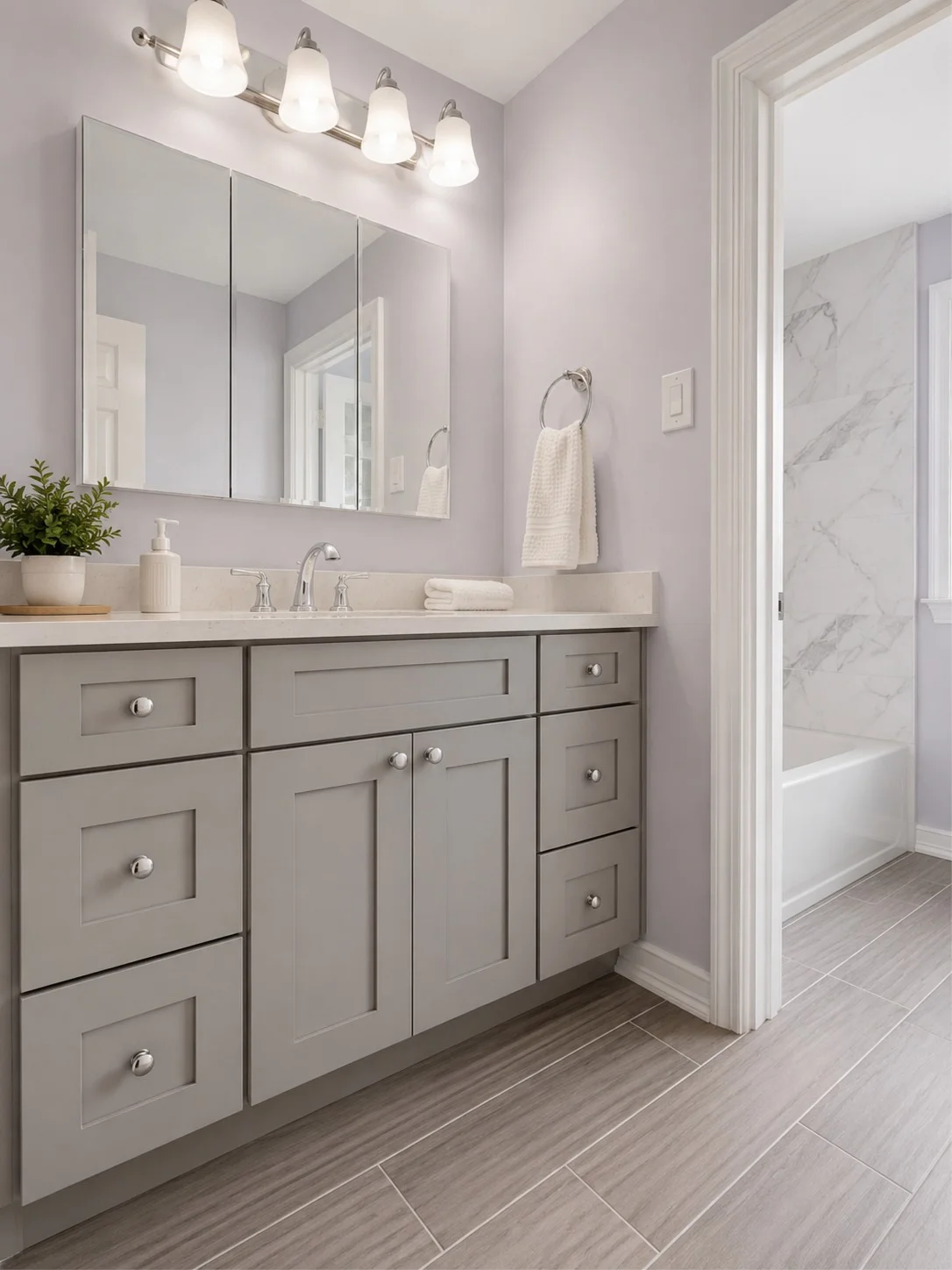 After bathroom remodel