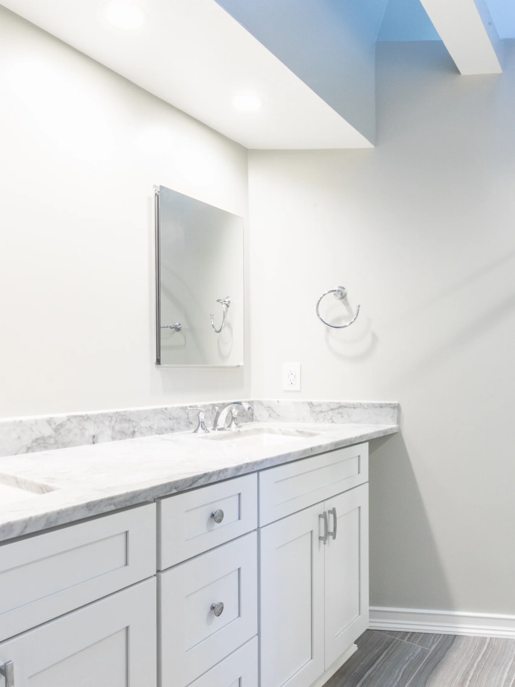 After bathroom remodel