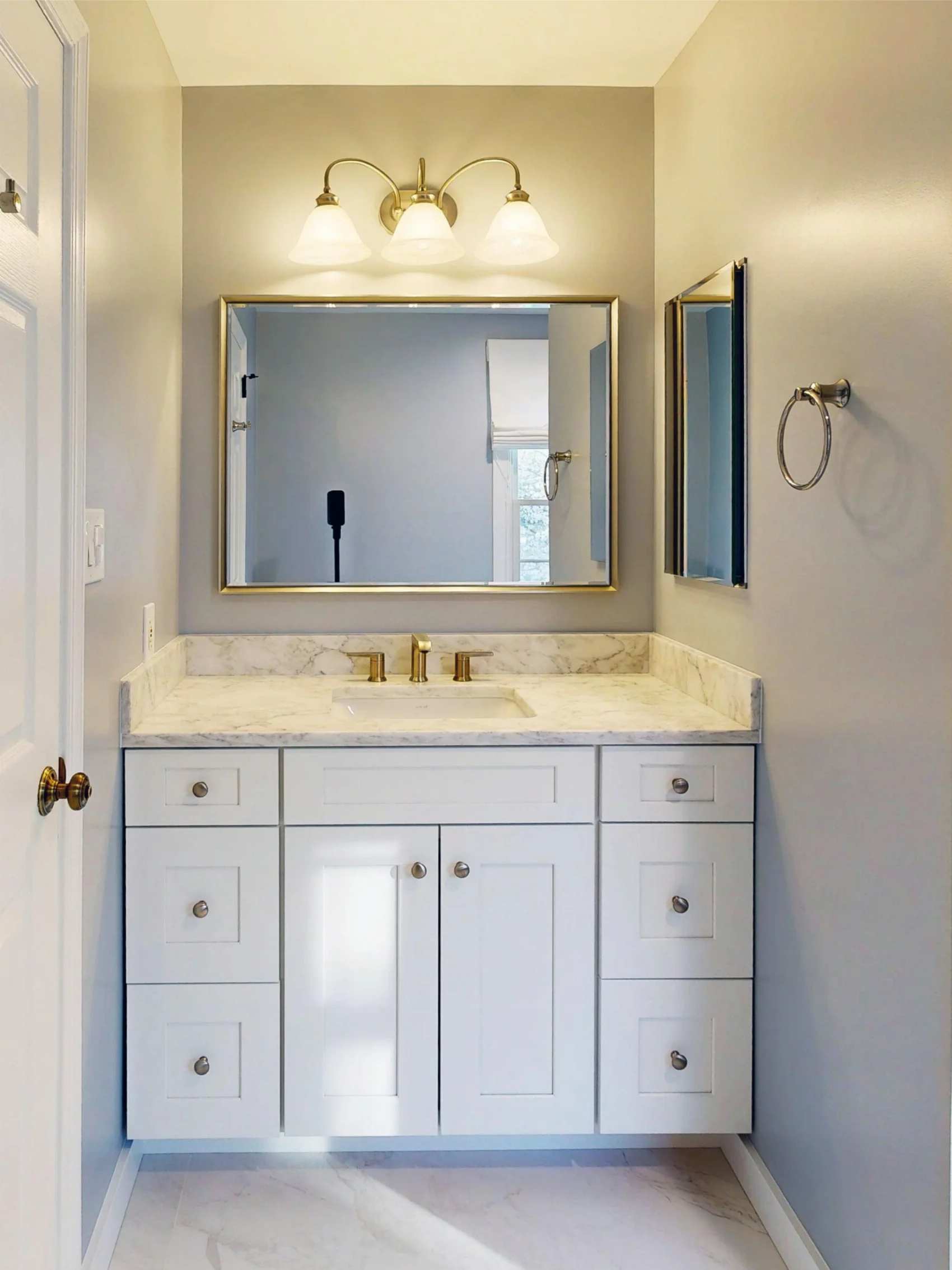 After bathroom remodel