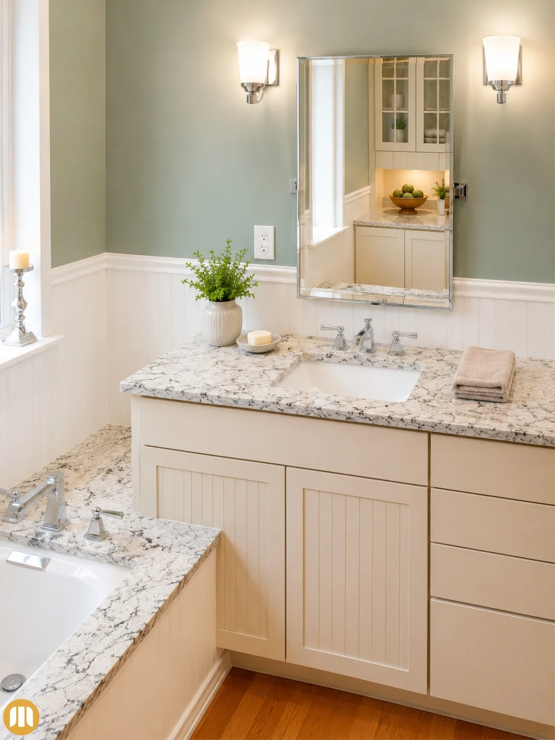 After bathroom remodel