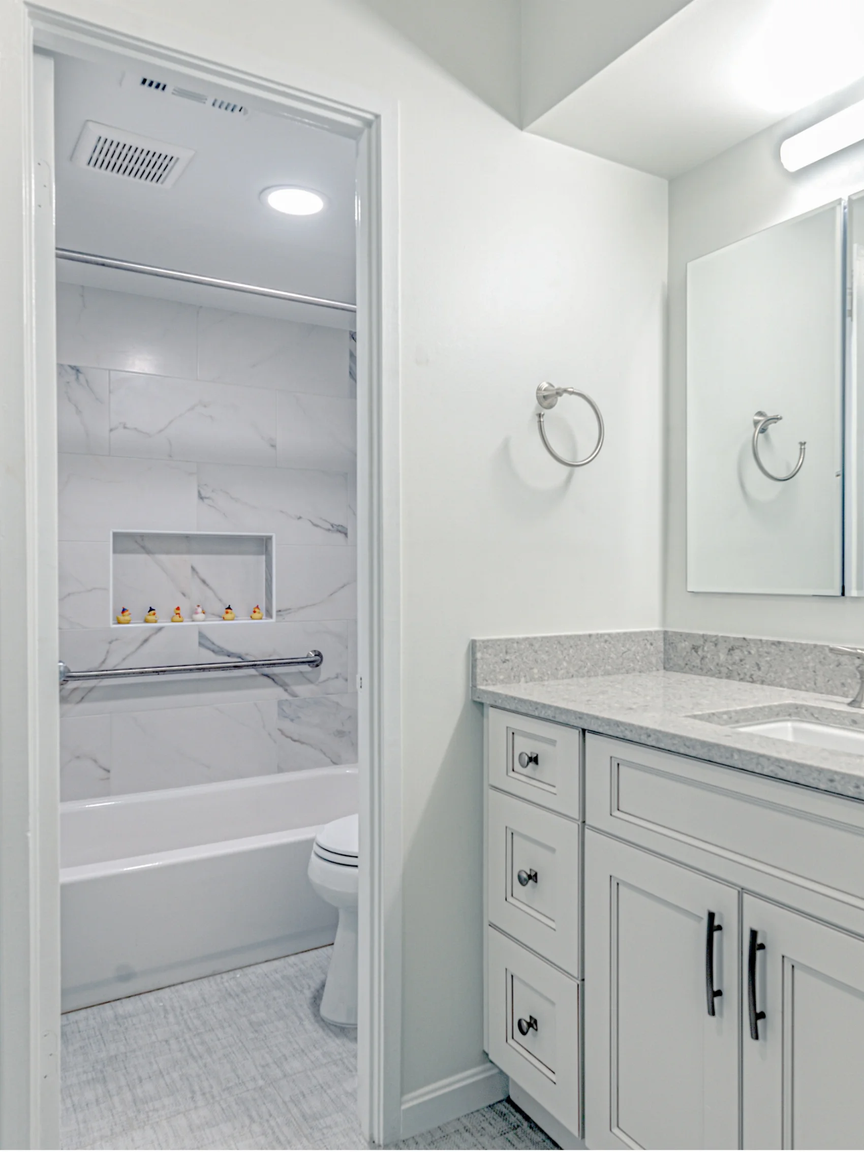 After bathroom remodel