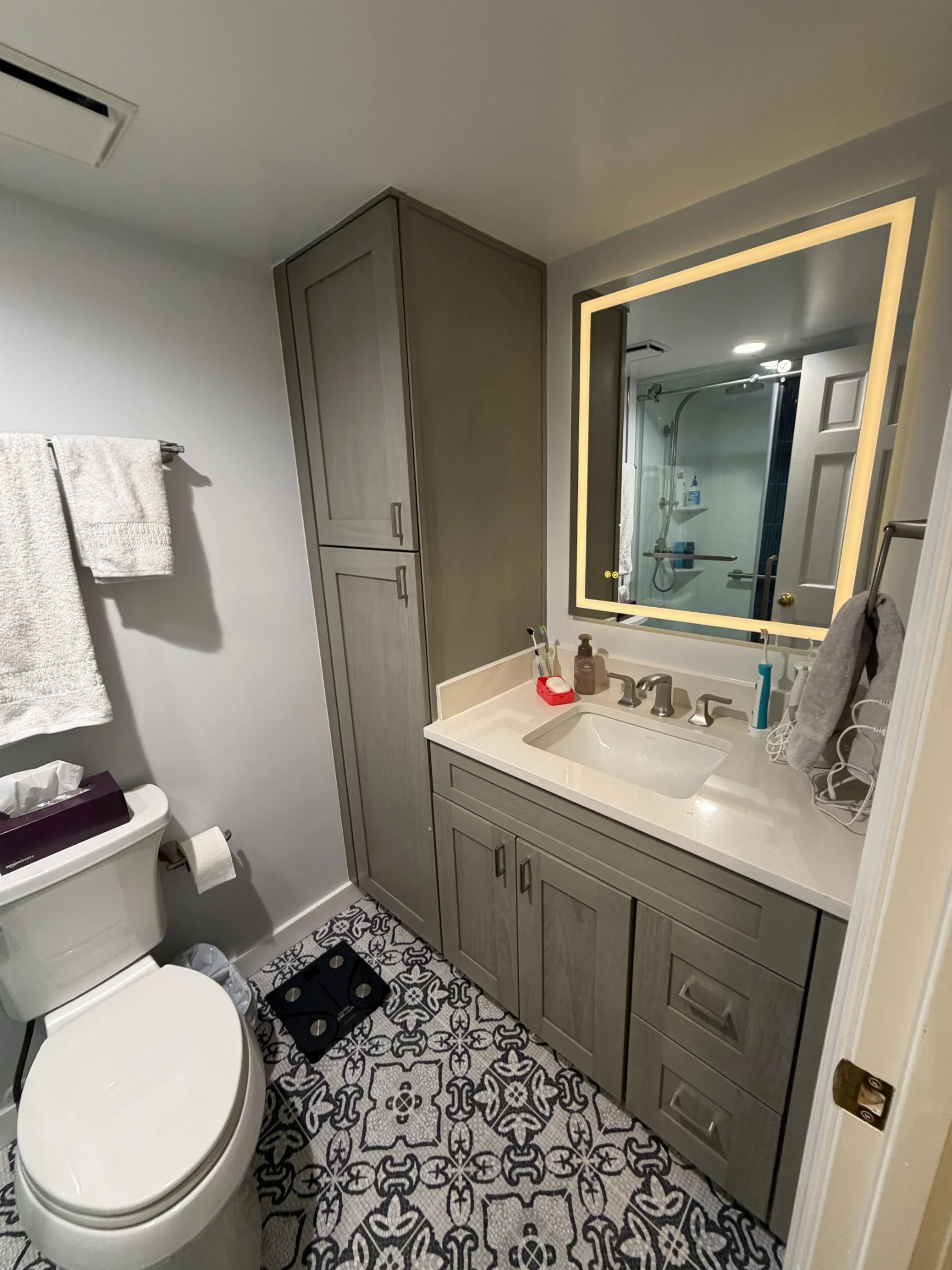 After bathroom remodel