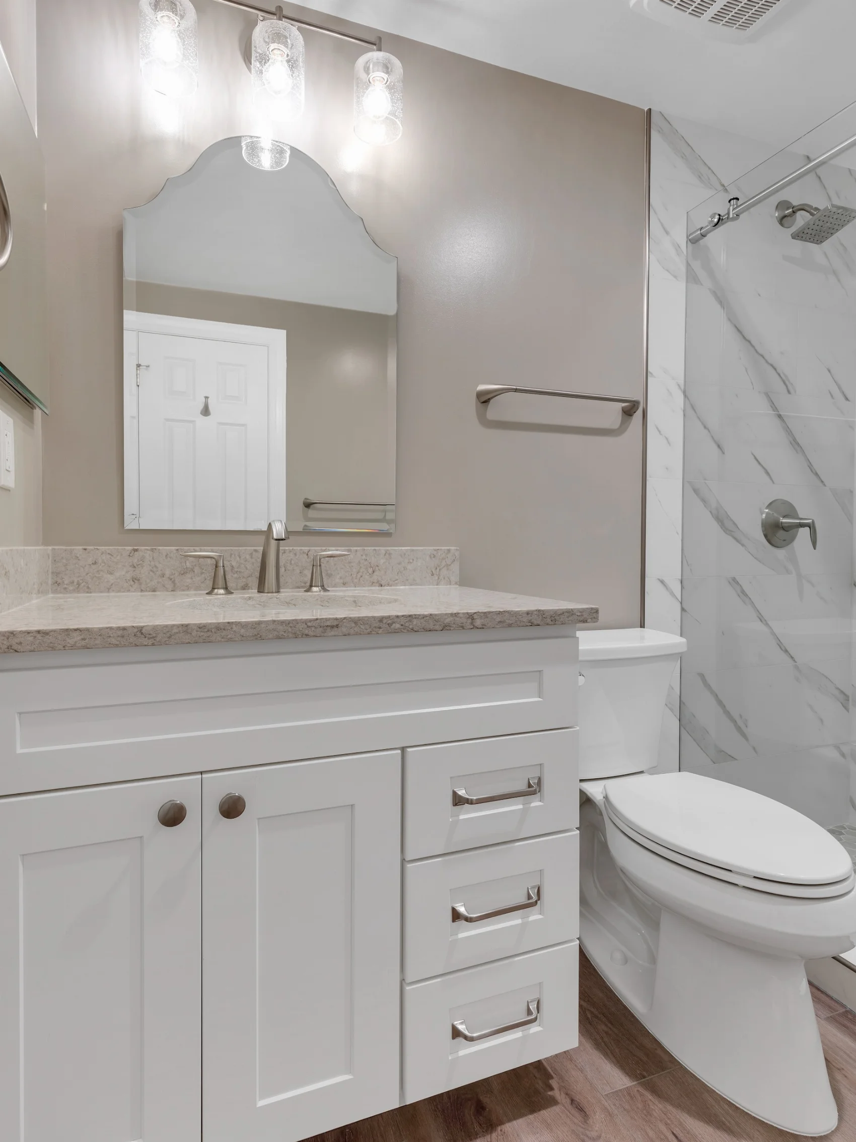 After bathroom remodel
