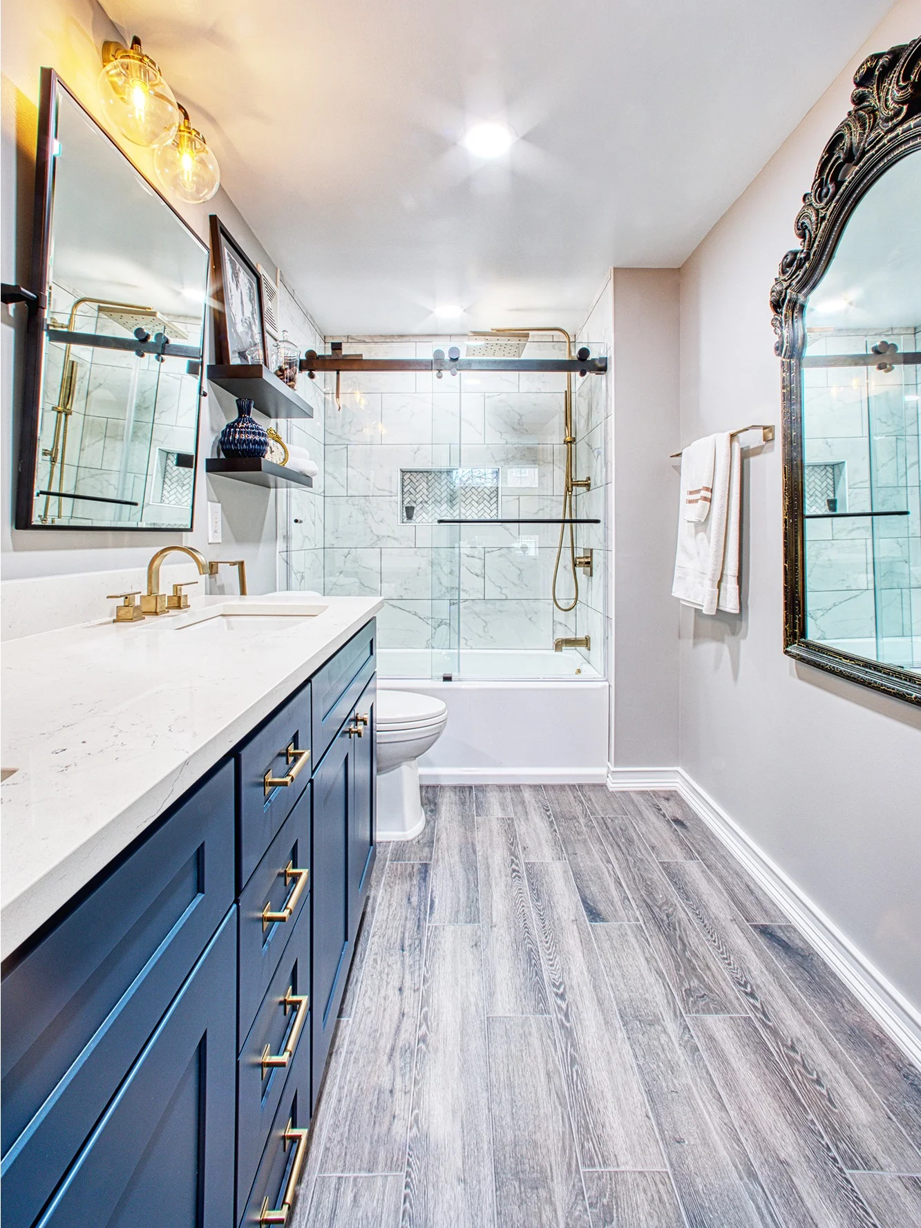 After bathroom remodel