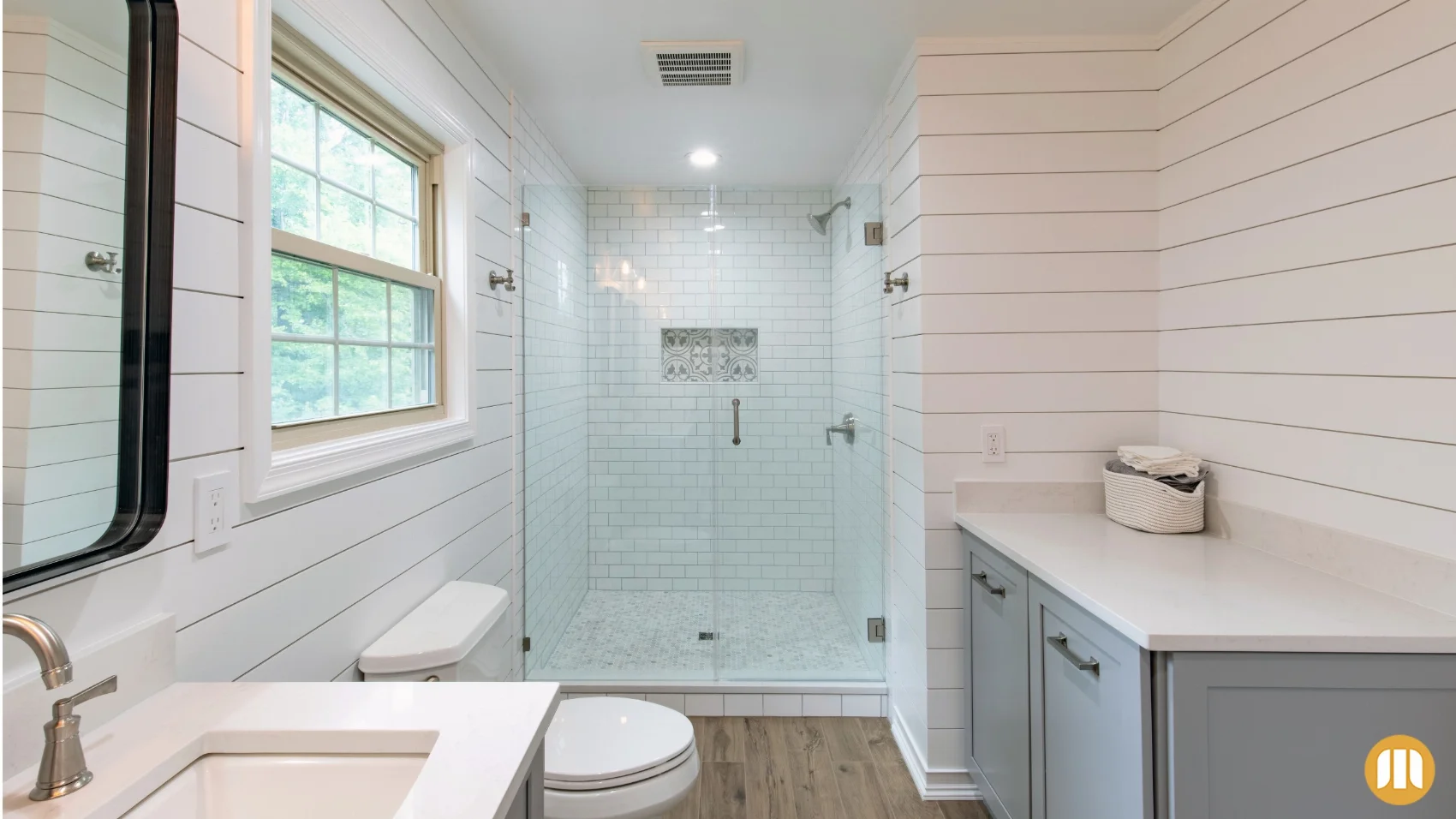 After bathroom remodel