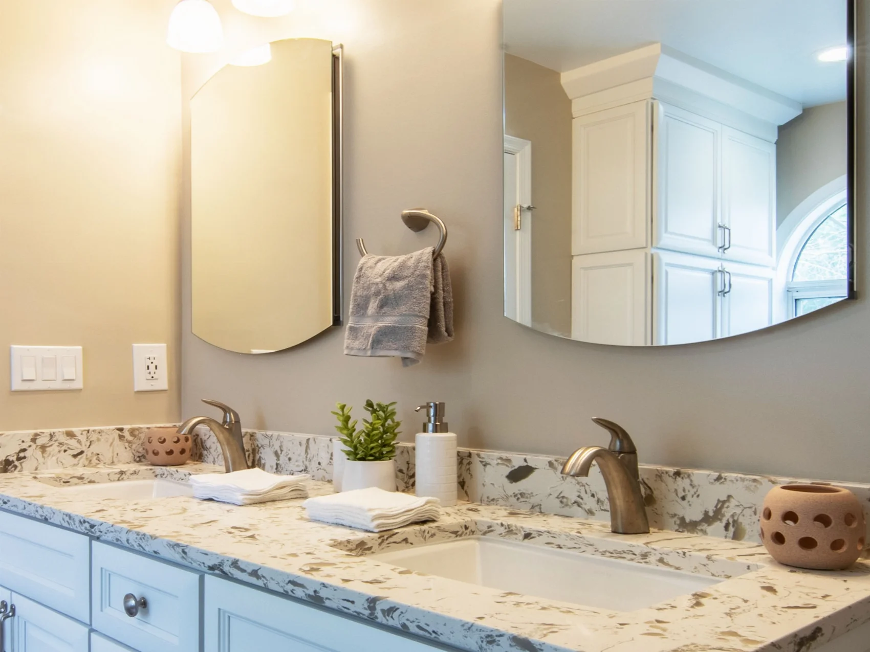 After bathroom remodel