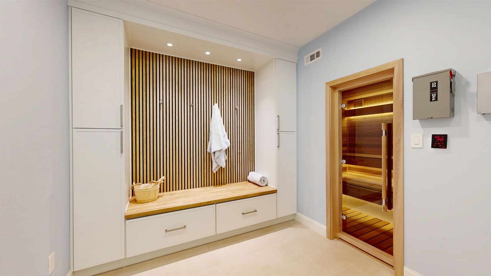 After sauna remodel